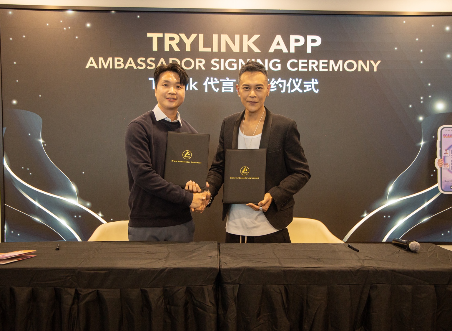 TRYLINK ambassador signing ceremony