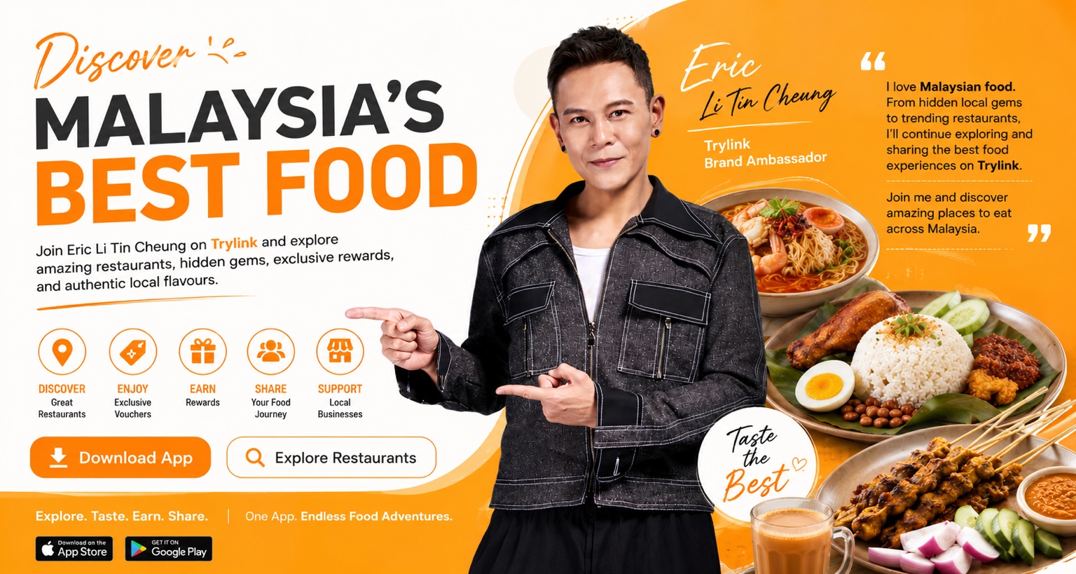 Eric Li Tin Cheung TRYLINK Brand Ambassador